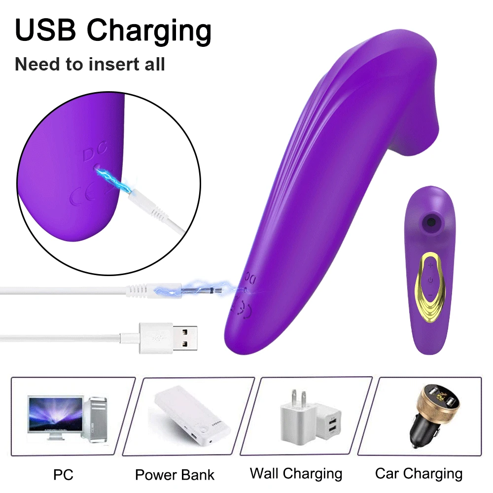 Powerful Clit Sucker Vibrator Clitoris Nipple Sucking Tongue Vibrating Oral Licking Vagina Female Sex Toys Adult Women Tongue Masturbator Vaginal Vibrators