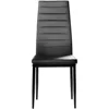 PU Dining Chair , Leather Dining Chairs with Curved Back & Foot Cap Protection for Dining Kitchen Living Room, 300lbs Capacity 4