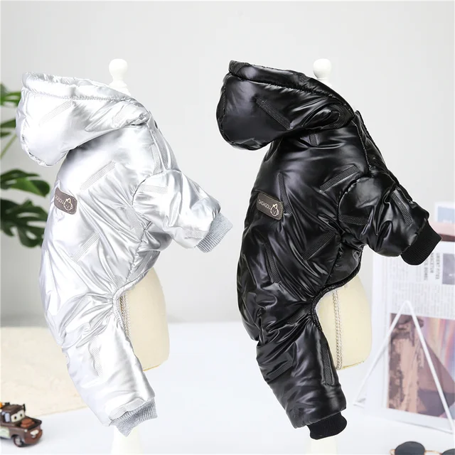 Thicken Warm Dog Jumpsuit Winter Pet Dogs Clothes for Chihuahua Coat Waterproof Hoodie Puppy Overalls Poodle Jacket Pet Apparel 4