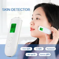 Skin Tester Face Skin Moisture&Oil Content Skin Analyzer Skin Water Cheek Elastic Skin Age Test Meter Fluorescent Agent Detector 1