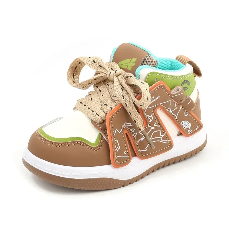 Size 21-32 Children Anti-slip Wear-resistant Casual Shoes Girls Boys Kids Soft Sole Toddler Shoes Baby Breathable Sport Sneakers