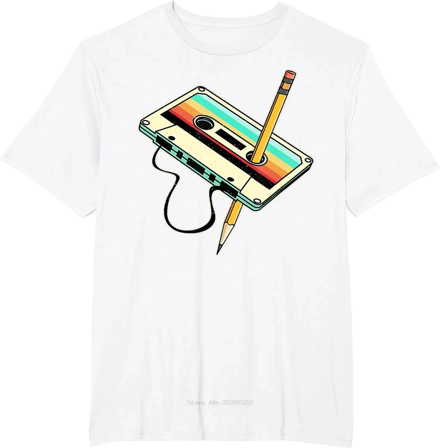 Retro 80s Cassette Tape Music T-Shirt for Men – Vintage Throwback Summer Tee