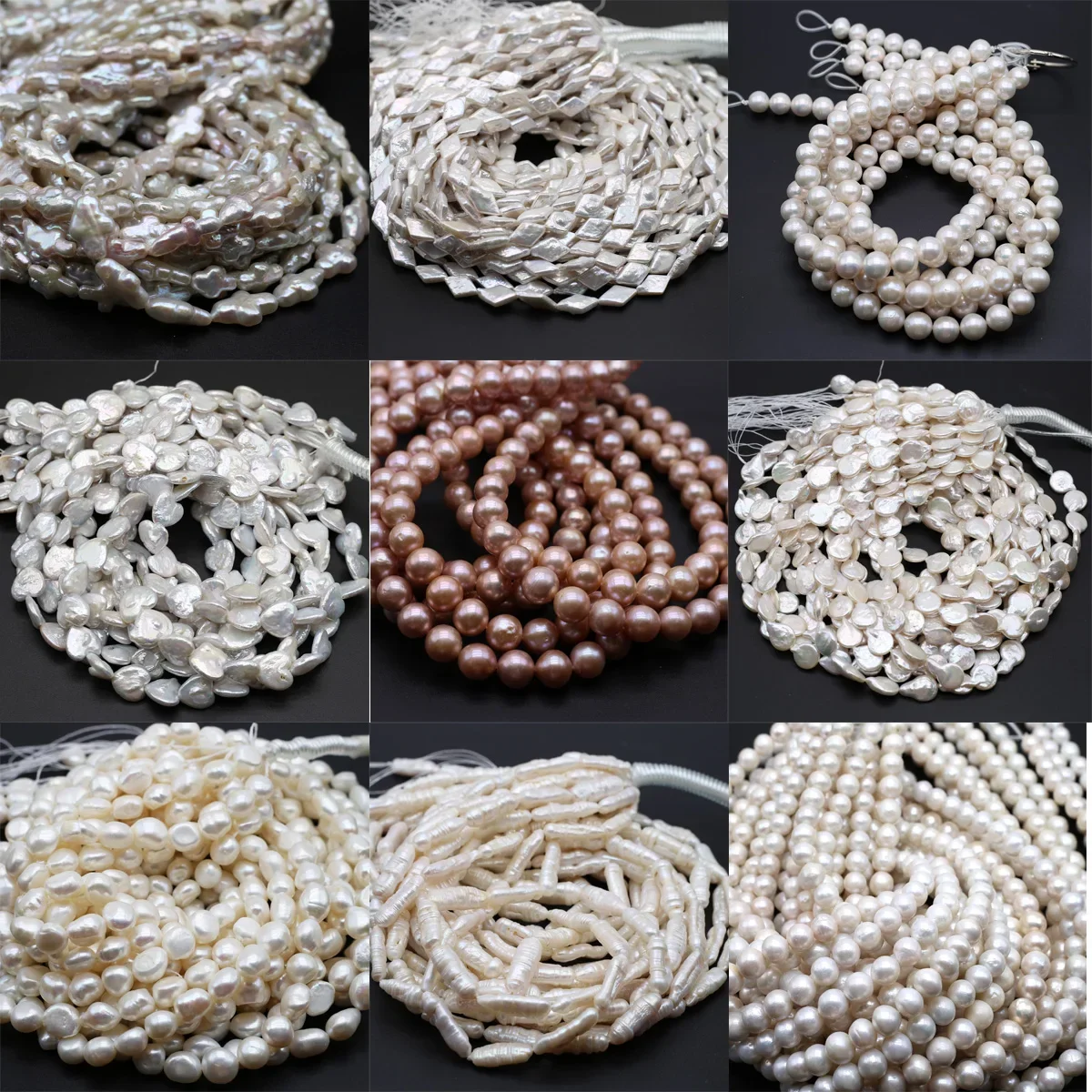 

Natural Freshwater Baroque Irregular Shape Pearl Beads High Quality For Jewelry Making DIY Necklace Bracelet 36cm