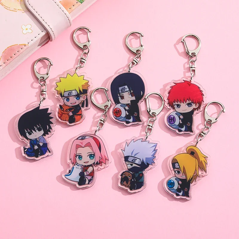 ナルト キャラクター ストラップ キーホルダー セット NARUTO-ナルト-疾風伝』キャラでるアート まるっとスタンド