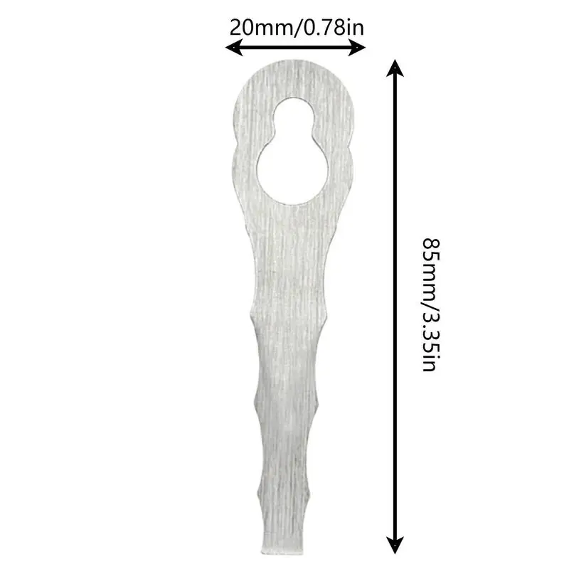 Lawn Mower Accessory 2/4Pcs Stainless Steel Replacement Blades Spare For PolyCut 2-2 Trimmer