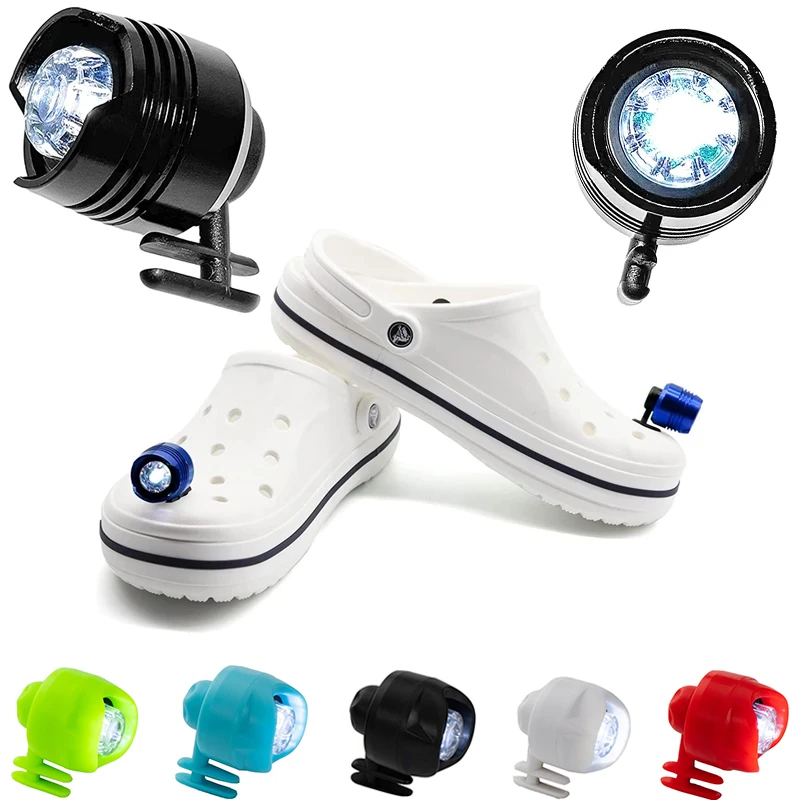 2PCS Croc Headlights Funny Lights Waterproof LED Lights Outdoor Night