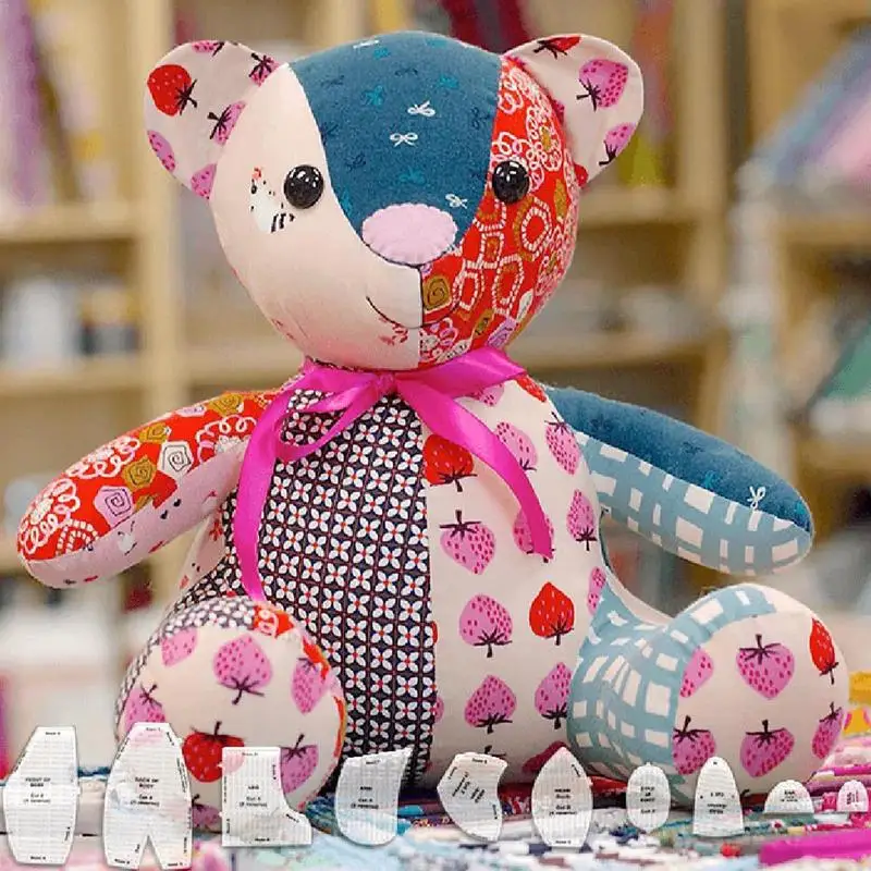 Sewing template memory bear templates for sewing handmade memory bear template for clothes sewing with accessories and instructions
