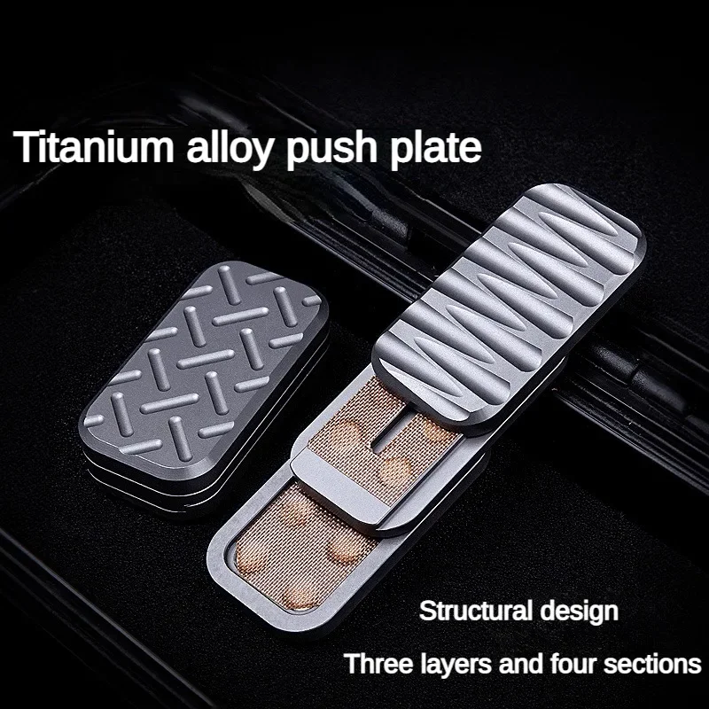 

Fidget Spinner Titanium Alloy EDC Push Brand Mechanical Fingertip Toy Decompression and Decompression Artifact Adult Metal Toy