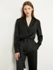 AMII Minimalism Two Piece Set Women 2023 Spring Office Lady Elegant Shirt+ High Waist Casual Loose Pant Separately 12331012 5