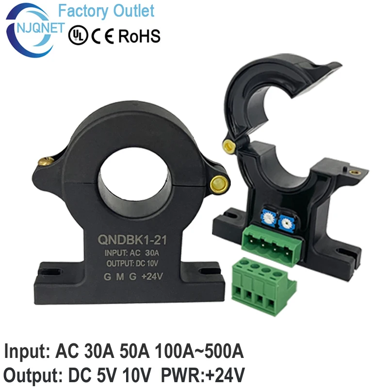 【Tech-savvy】 Hall effect current sensor QNDBK1-21 AC 30A 50A 100A 200A ...