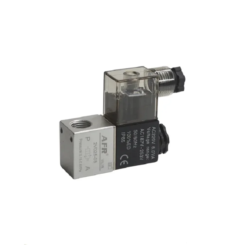 

2V025-08 Airtac Type Pneumatic Air Solenoid Valve 2 Position 2 Port Normally Closed Air Magnetic Valve Pneumatic