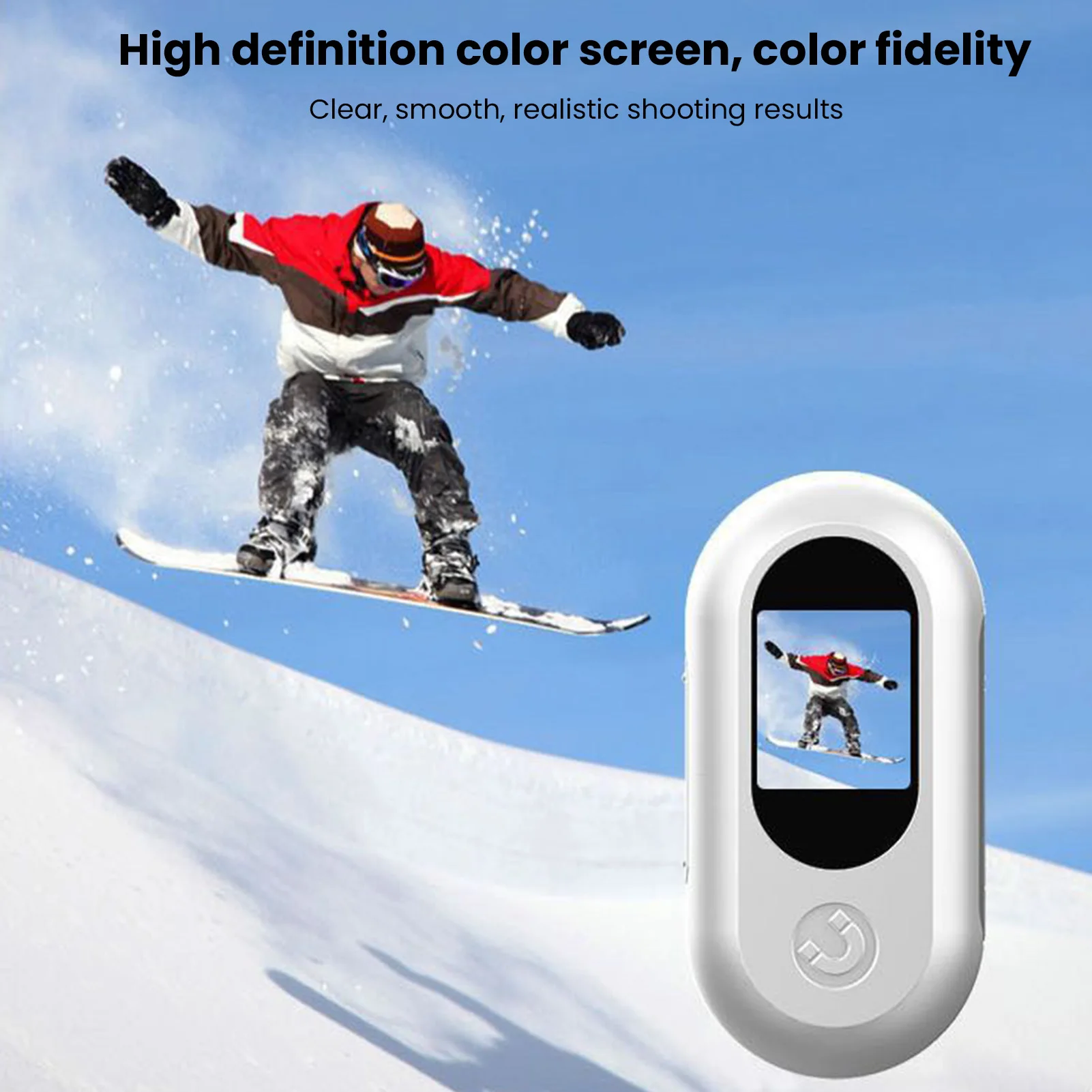 Pet Collar Camera 160&deg; Ultra Wide Angle Lightweight 32G Small Memory Card Compact Pet Sports Camera with Back Clip for Cat Dog