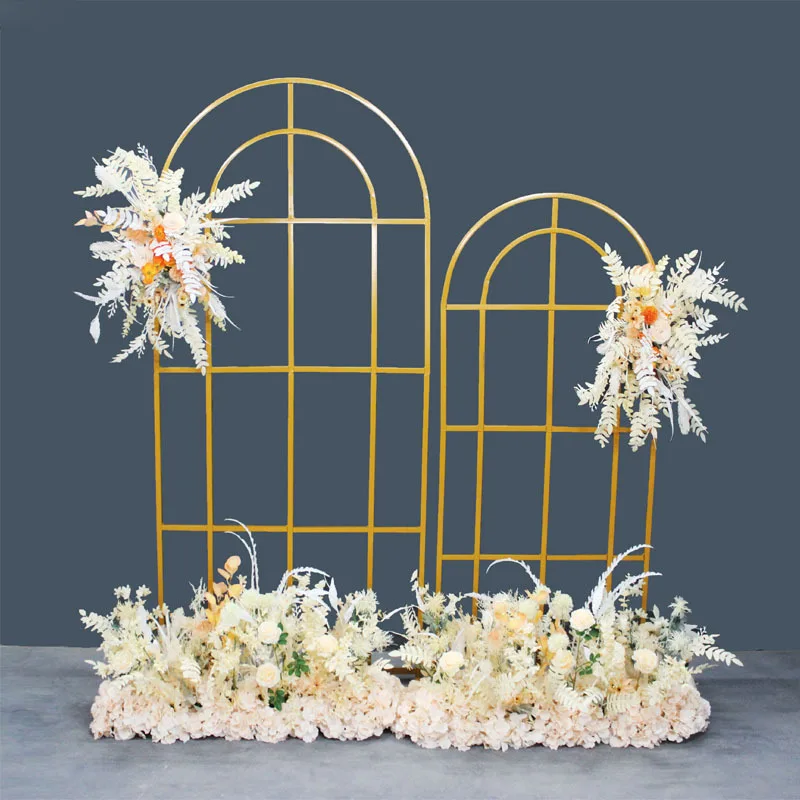 

Wrought Iron Wedding Backdrop Stand, Flower Arch, Stage Screen, Ceremony Party, Home Decoration, Metal Props