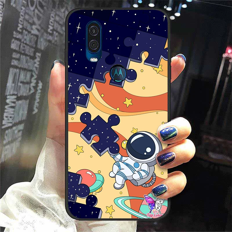 mobile flip cover For Moto One Action Case Silicone Soft TPU Astronaut Cartoon Phone Cases For Motorola One Vision Cover For Moto One Macro ZoomFor Moto One Action Case Silicone Soft TPU Astronaut Cartoon Phone Cases For Motorola One Vision Cover For Moto One Macro Zoom designer phone pouch Cases & Covers