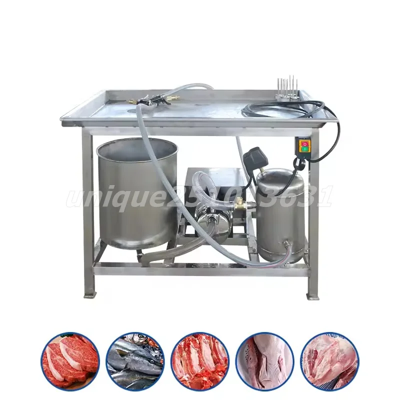 

Industrial Semi-Automatic Chicken Meat Brine Injector 2 Handle Needle High Speed Salt Water Injector