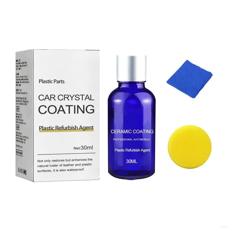 M4YB 30ml Plastic Parts Refurbish Agent Car Plastic Parts Restorer Renovation Coating Crystal Coating Trim