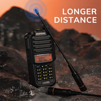 BAOFENG UV-9G GMRS Radio, Waterproof IP67, Dual Band NOAA Scanner, 1pcs 2
