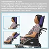 Universal Wheelchair Headrest Backrest Neck Support,U Type Pillow Adjustable Angle Low Repulsion Breathable 2