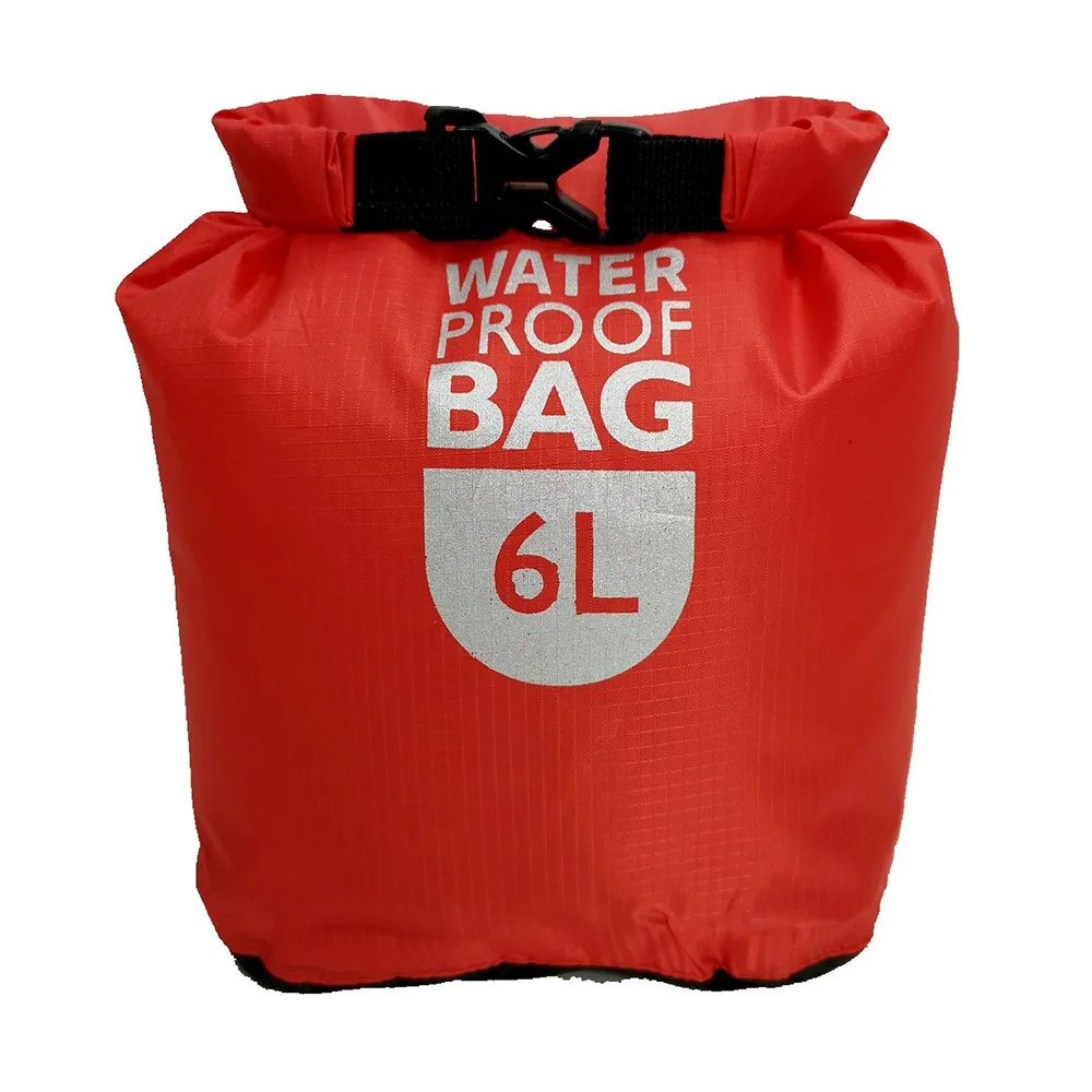 Storage Waterproof Dry Bag W/ Buckle 6/12L Boating Outdoor Portable Rafting Swimming Tear-proof Camping Hiking