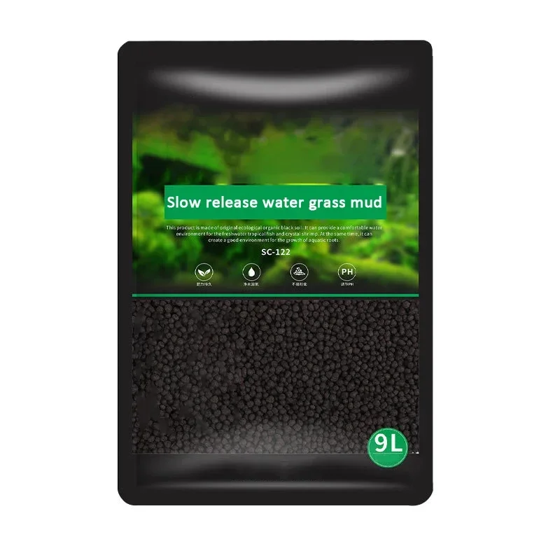 Filtration Fish Tank Nutrient Soil Black Aquarium Water Grass Mud Bottom Aquatic Float Water Grass Clay Cup