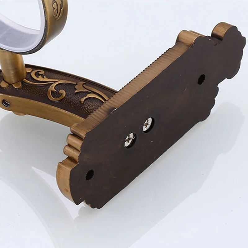 Bathroom Accessories Toilet Brush Holder Antique Brass Luxury Bathroom Accessories Wall Mounted Aluminum Bathroom Toilet Brush Holder with Brush