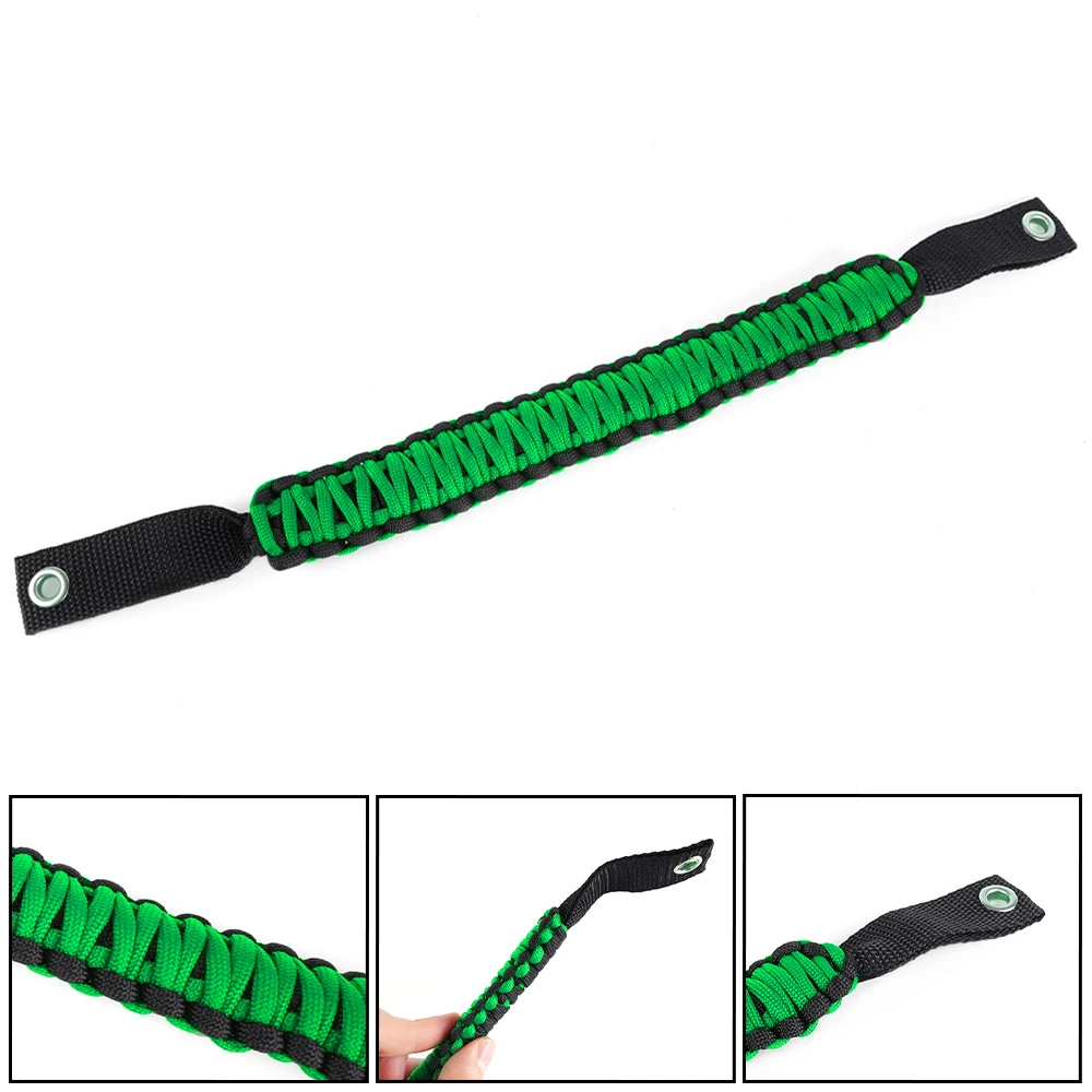 Car Roof Handle Rope Grab Handle For Jeep Wrangler For Ford Bronco Anti-Slip Up Rear Door Top Armrests BAG107 3