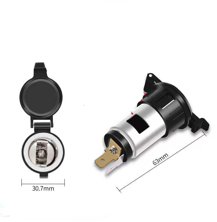 Allume-cigare de voiture, prise mâle de remplacement, 12V, 2