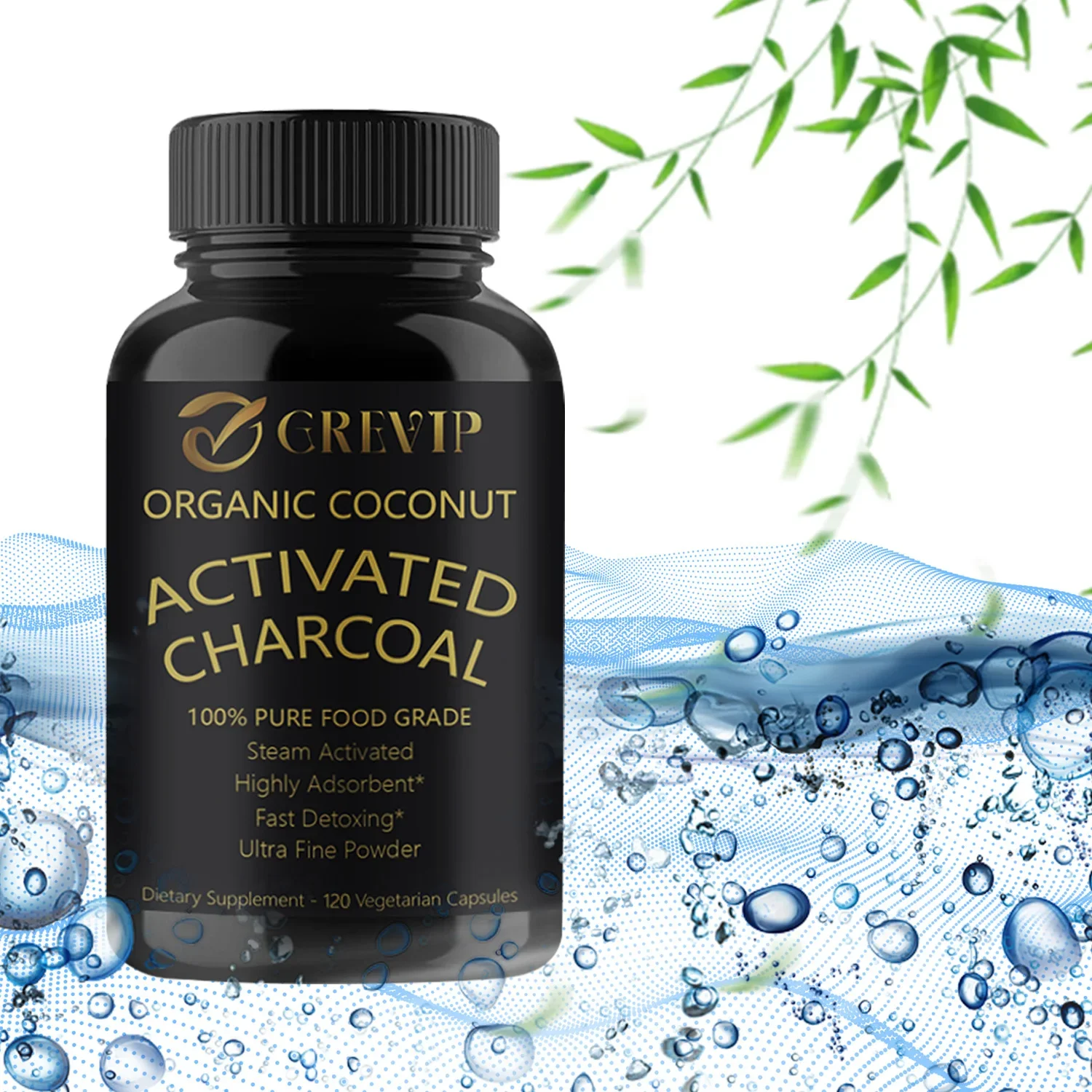 Activated Coconut Charcoal Relieves Gas Bloating and Natural Detoxification Metabolism