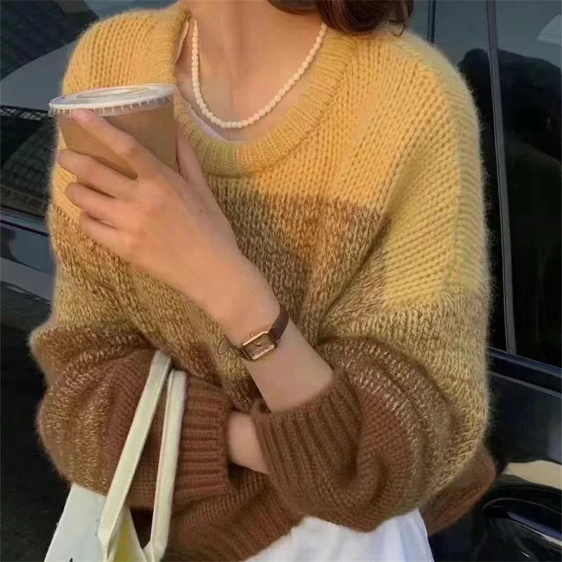 

Sweater Moda Mujeres Sueters De Mujer Moda 202... Long Sleeve Tees Top for Women Kawaii Korean Style Clothes Women Sweater