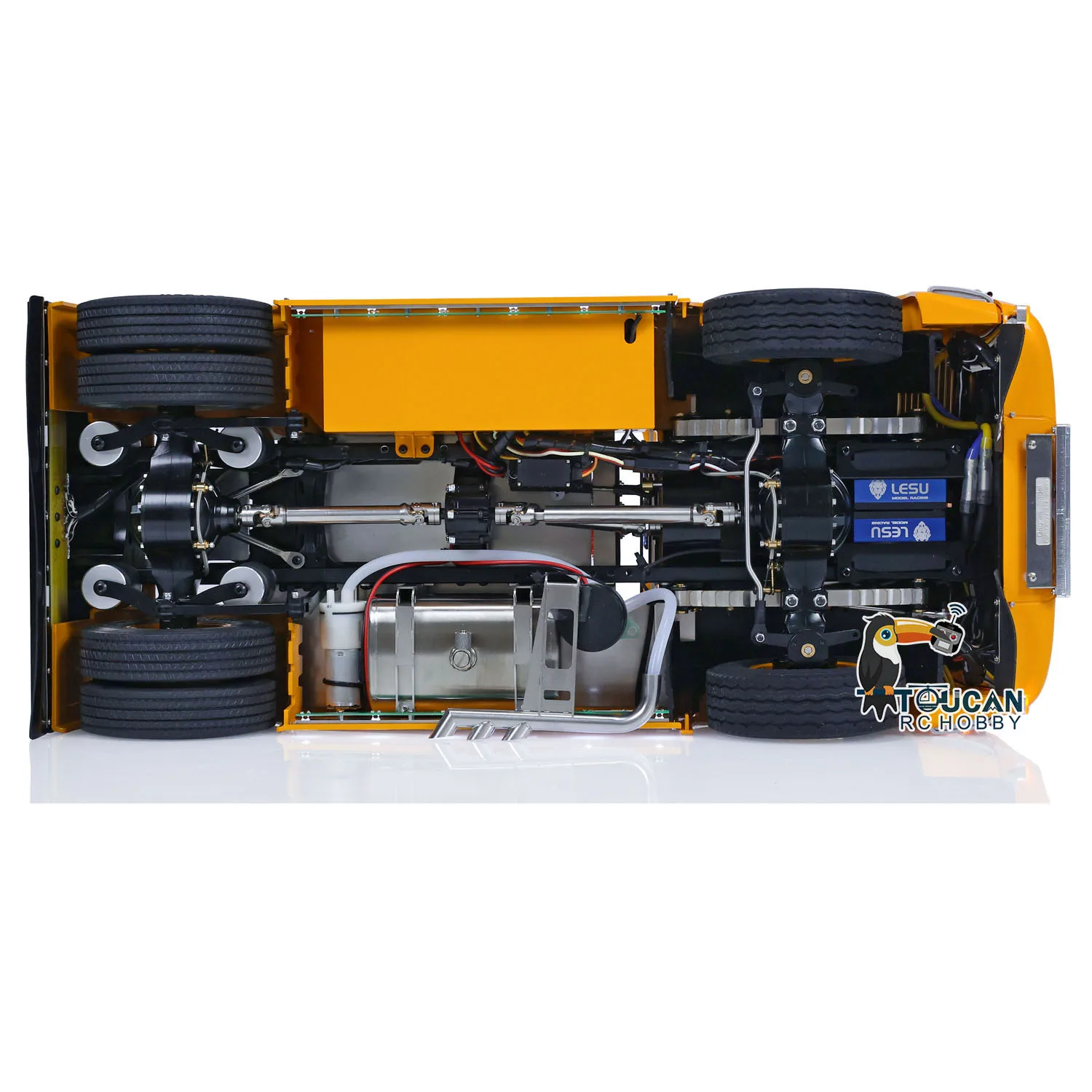 1/14 Lesu Metal Chassis 4X4 RC Tractor Truck DIY Customized Vehicle For Painted Assembled Remoted Model Car Thzh1332 6