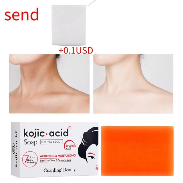 Kojie San Whitening Soap Kojic Acid Glycerin Handmade Soap Skin Lightening  Soap Bleaching Deep Cleaning Brighten Skin - AliExpress