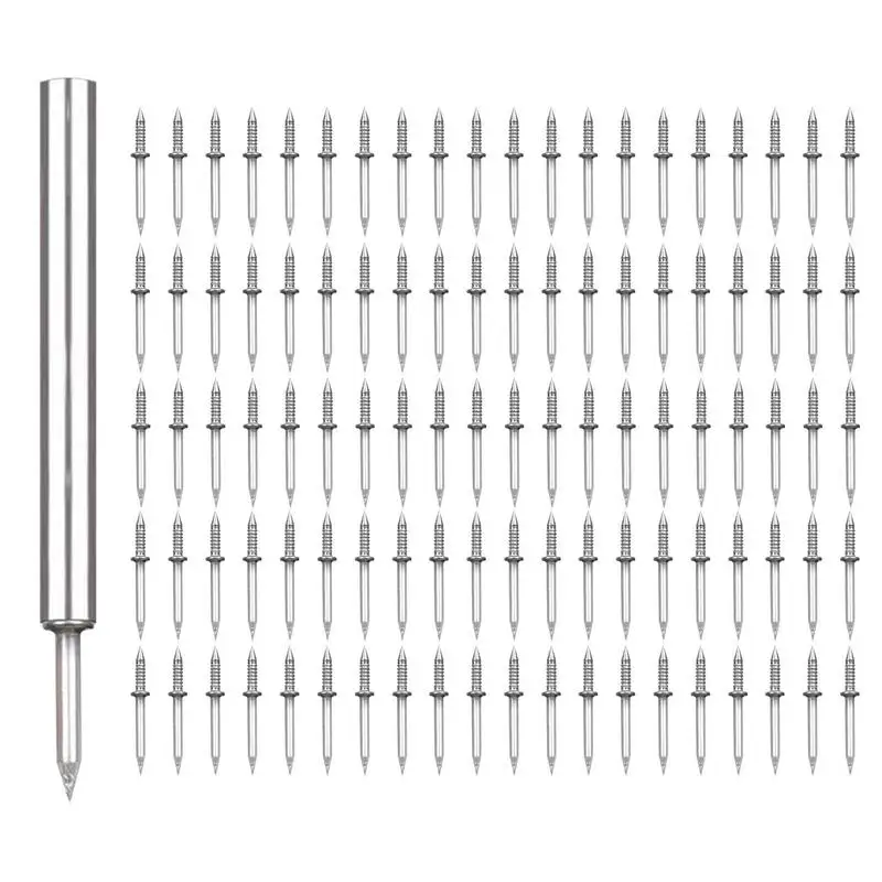 

100PCS Double Head Nails Universal Household Sturdy Skirting Thread Seamless Nail Home Outdoor Indoor Mantience Accessories