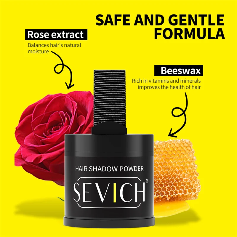 Hairline Powder Sevich 10g Hairline Powder Hair Fiber Powder Capillary Filling Hair Shadow Waterproof Hairline Edge Control Makeup Concealer