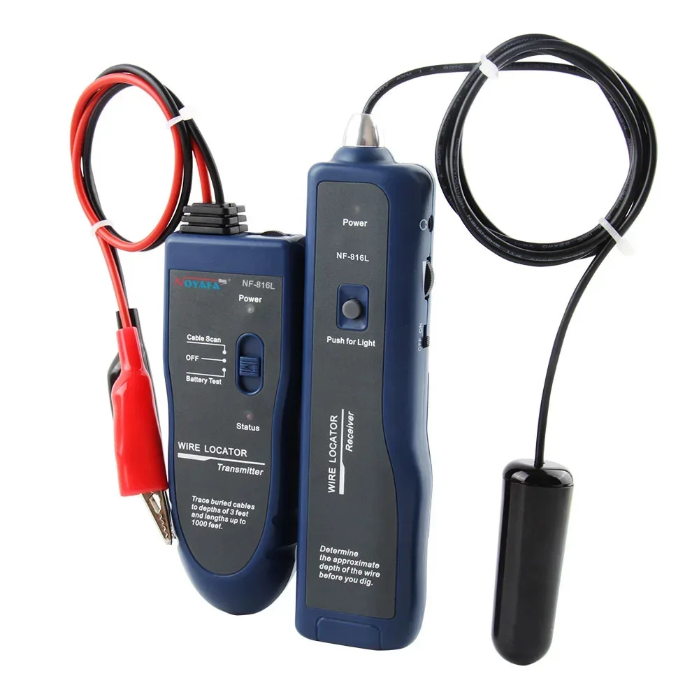 NOYAFA NF-816L High-power Dark Line Direction Finder Underground Cable Detection Instrument Weak Current Finder