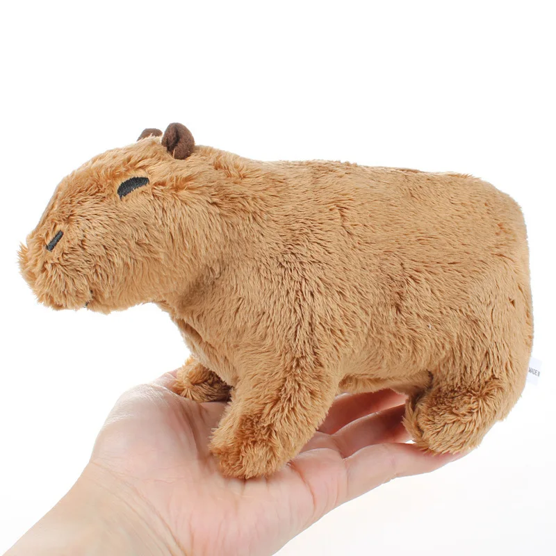 Capybara Plush Toy Fluffy Capybara Rodent Doll Soft Stuffed Animal Toy