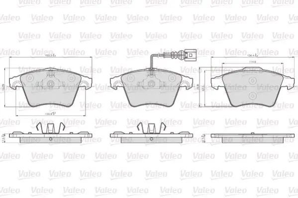 

872746 for ten brake pad (17 inch)/(wired) TRANSPORTER T5