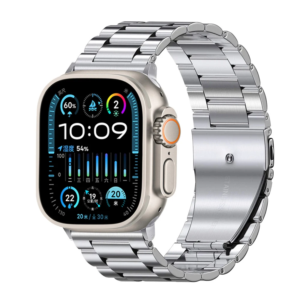 LDFAS Titanium Bands for Apple Watch Ultra 2 49mm 49MM/45MM/44MM/42MM / Silver Gray