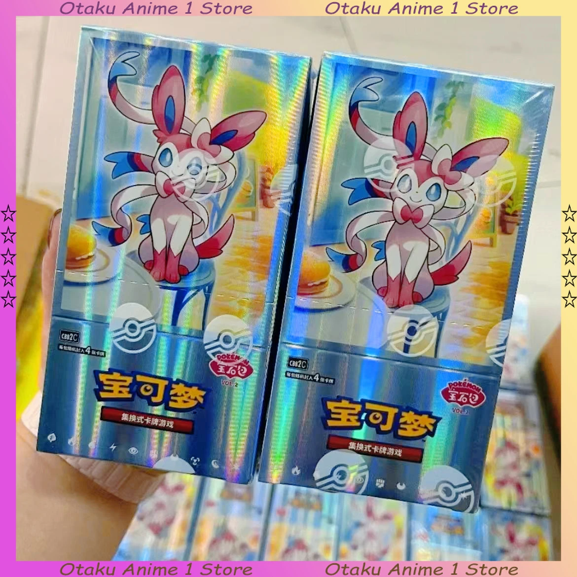 In Stock Gem Pack Vol.2 Chinese Ptcg Eevee Album Scarlet and