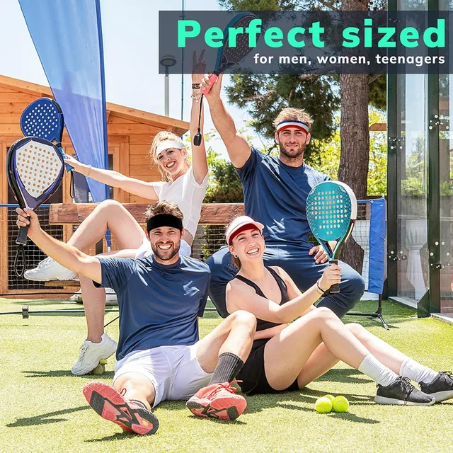 AOLIKES 1PCS Sweatbands Sports Headband - Terry Cloth Moisture-Wicking Sports Towel Headband for Tennis,Basketball,Running,Gym