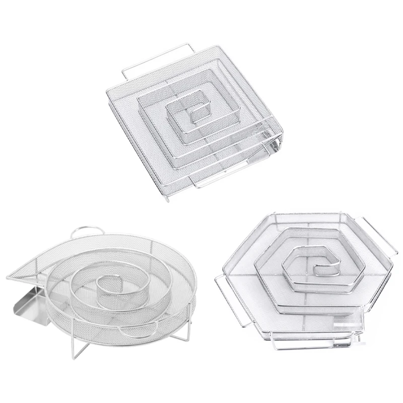 BBQ Box Stainless Steel Net for Cold Smoke Generator BBQ Accessories Salmon Meat Burn Cooking Stainless Bbq Tools
