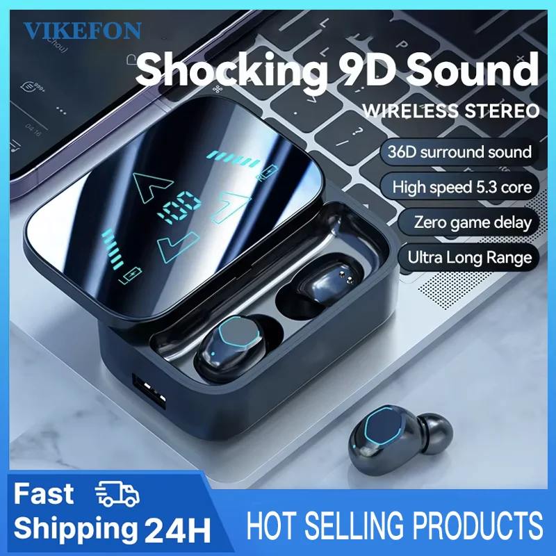 AI M48Pro Translator Earbuds Real-Time Translators Headphones 144 Languages Voice Translator Wireless Bluetooth Headset With Mic