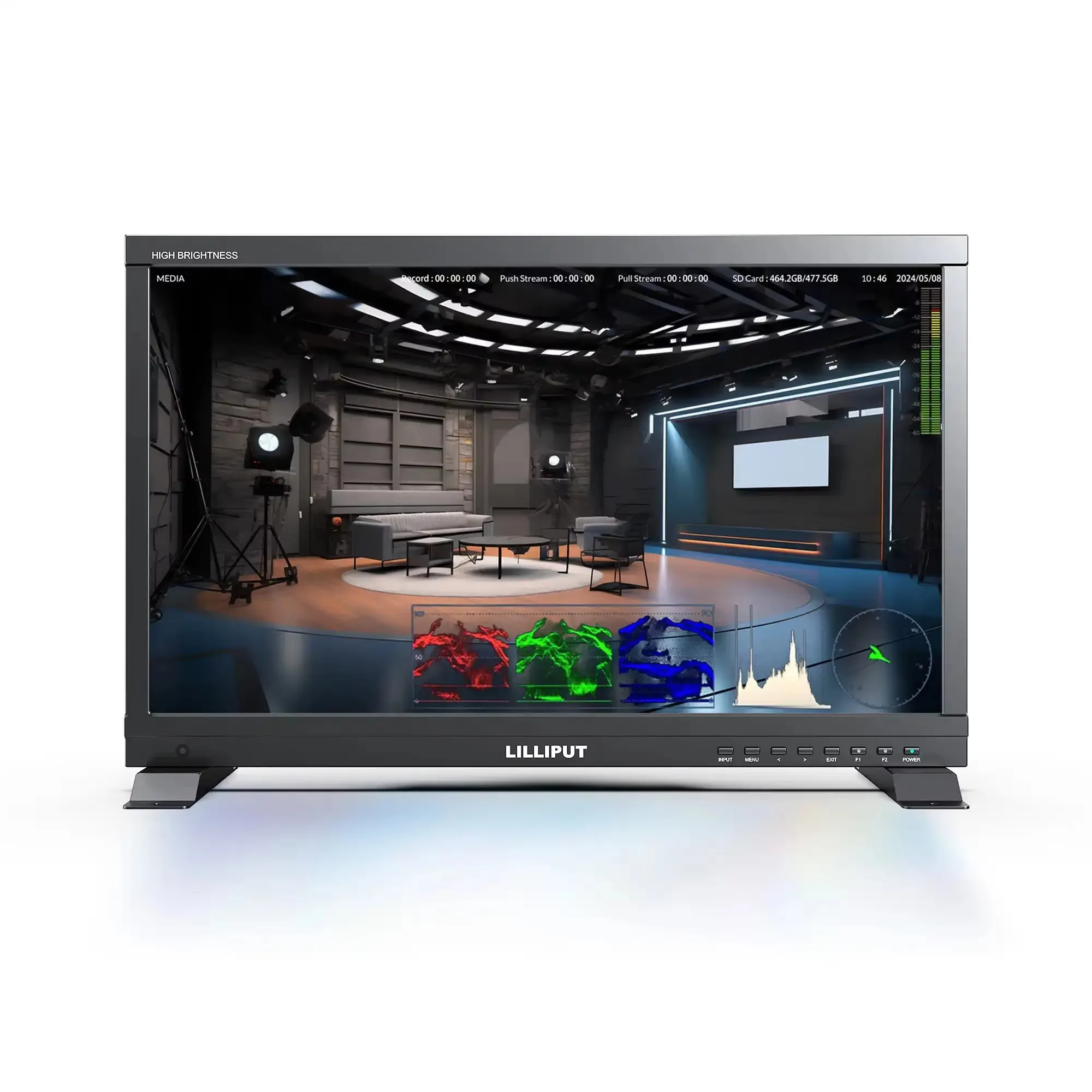 LILLIPUT PVM220S-E PVM220S-H Monitor 21.5 inch 3G-SDI HDMI-compatible 1080p60 3D-LUT Live Stream & Recording Monitor 1920x1080
