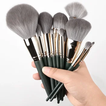 Set di pennelli per trucco da 14 pezzi Pennello per ombretto morbido e soffice Pennello per correttore Pennello per trucco per fard Pennello per trucco per strumento di bellezza Pennello per trucco
