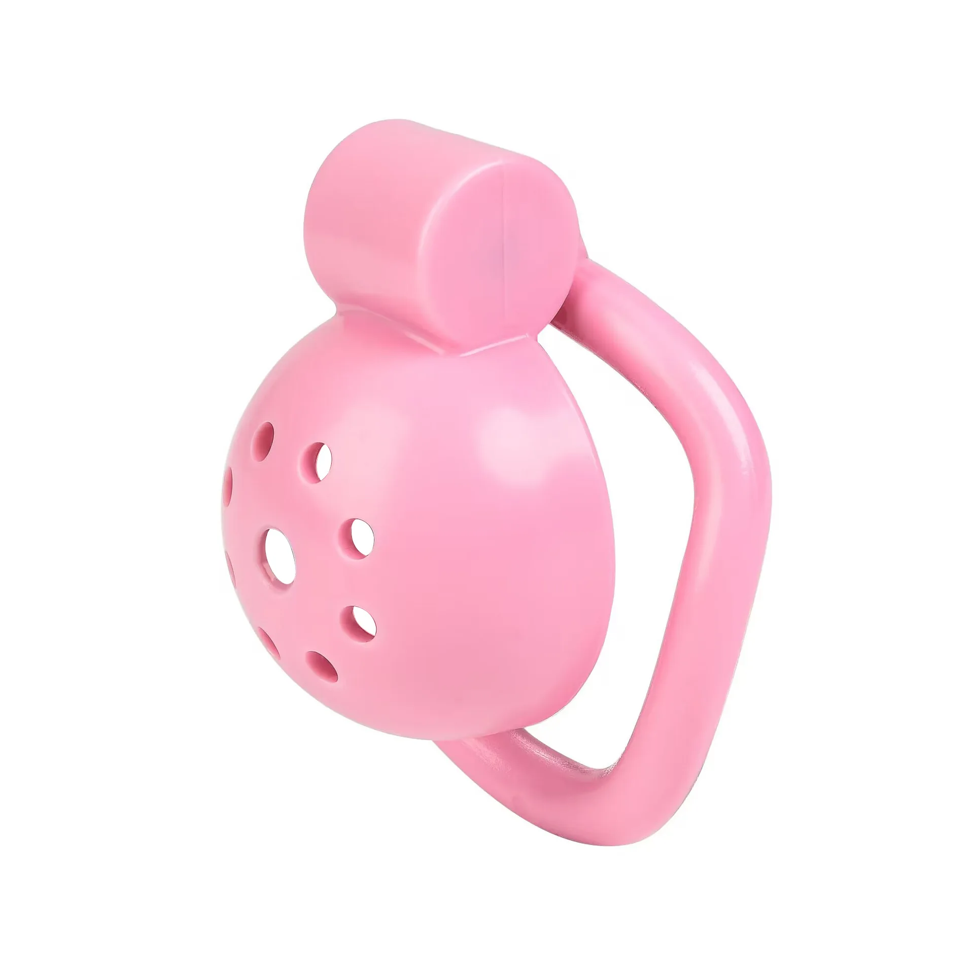 Pink Male Penis Chastity Cage Set Small Bird Chastity Cage Belt With Padlock 5 Cock Ring Penis Bondage Slave Man Sex Toy penis chastity cage chastity lock sex toy