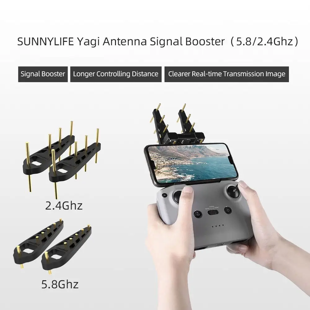 Controller Drone Extender Yagi Antenna Amplifier Signal Booster 5.8GHz 2.4GHz For DJI Mini 3 Pro
