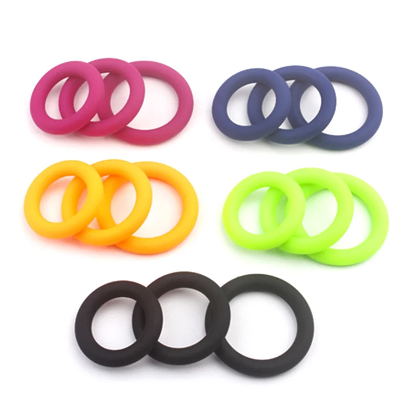 Soft Ring Delay Ring Mens Silicone Massage Ring 3PC-A18 