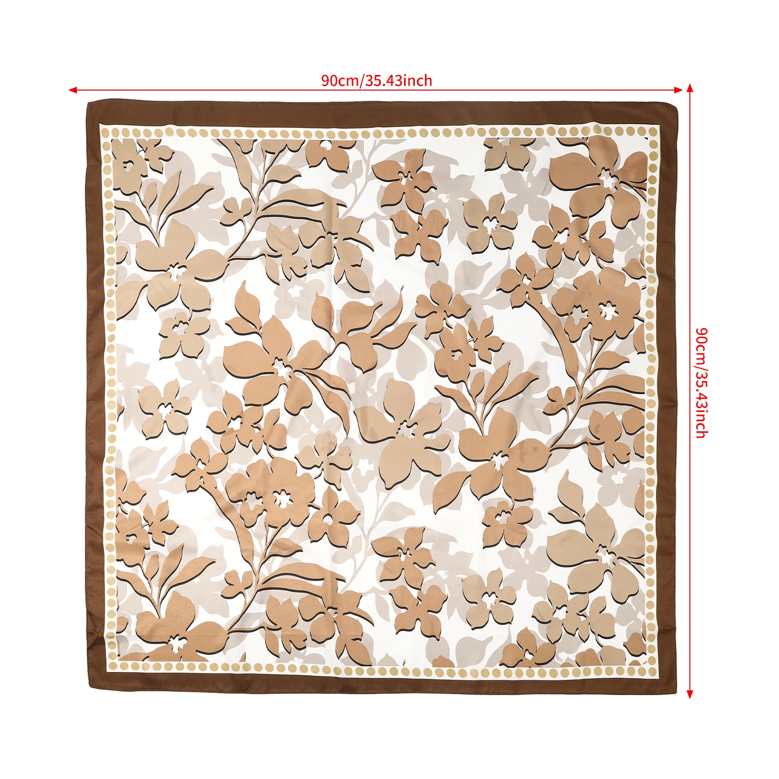 1pc Women Flower Printed Scarf Bandana Headscarf Female Square Scarves Small Shawls Neck Scarves Neckerchief For Ladies Girls