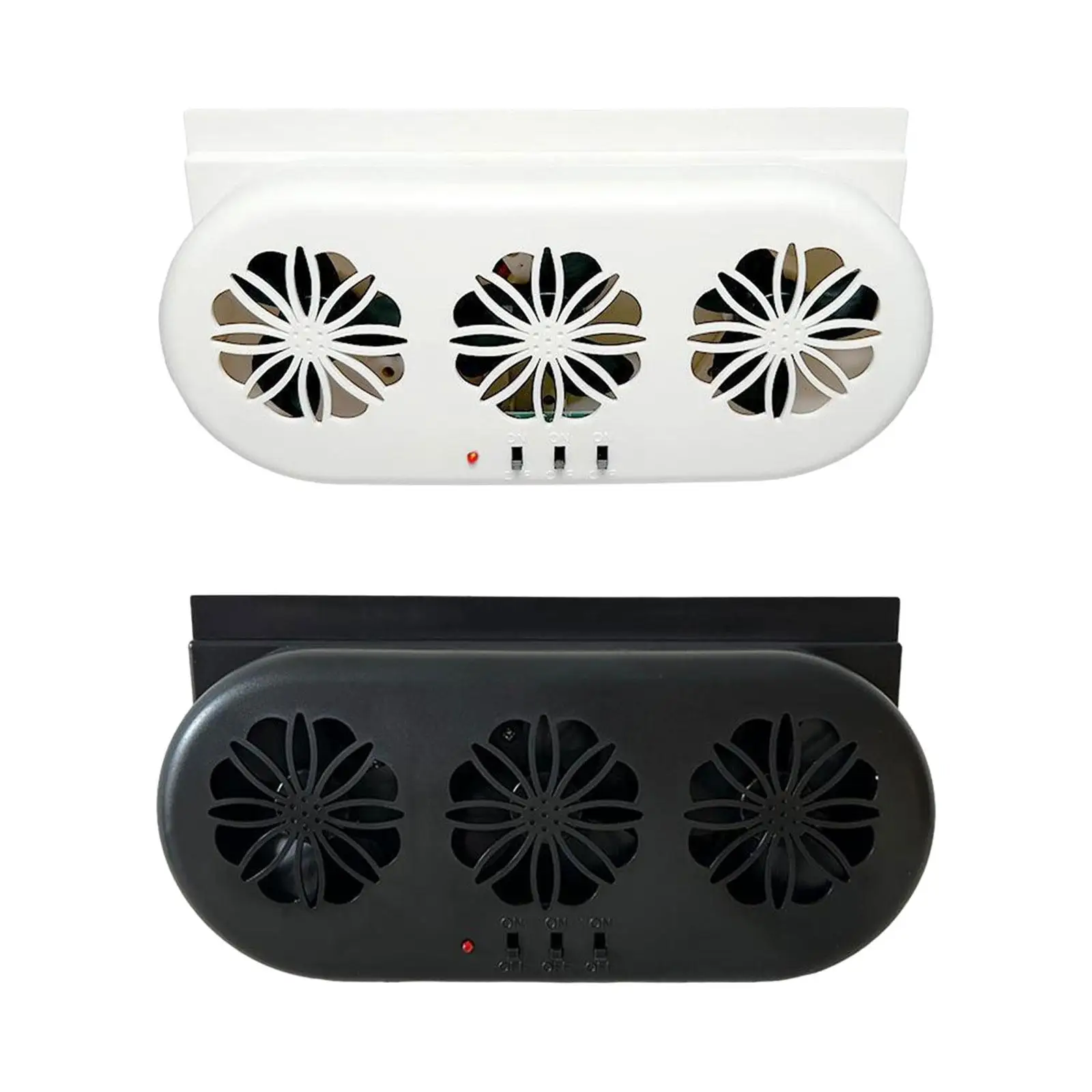 

Car Fan Window Vent Radiator Fan Easy Installation Exhaust Fan Ventilation for Automobile Vehicle Cars Trucks Automotive