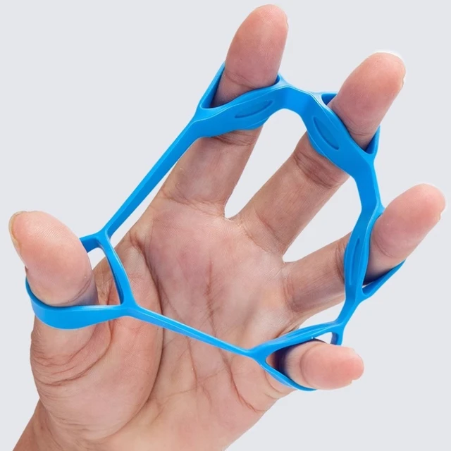 2pcs Silicone Five-Finger Training Hand Expanders Exerciser Wrist Stretcher Finger Gripper Expander Strength Rehabilitation 4