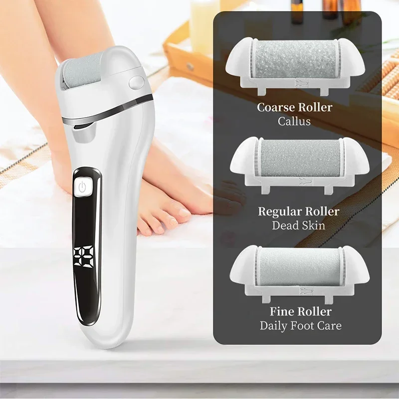 Foot care tool Skin Callus Remover Electric Grinding Pedicure Tools Foot Sandpaper File,  electric foot file to remove calluses